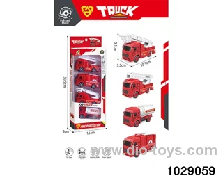 4pcs Back to the fire truck mixed