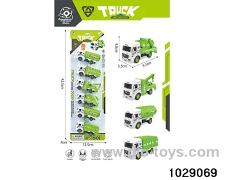 6pcs Back to the sanitation truck mixed