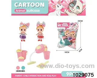 Barbie cleaning furniture in poly bag header