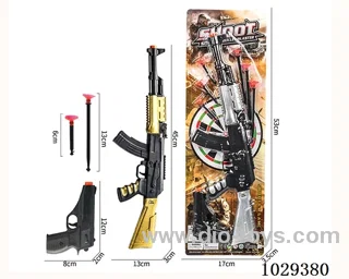 Soft bullet gun set in blister card