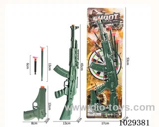 Soft bullet gun set in blister card