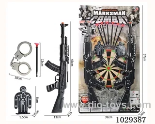 Soft bullet gun set in blister card
