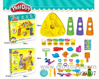 color mud  toys  in color box