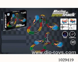 Spray car & variable track with Light stand include battery in color box