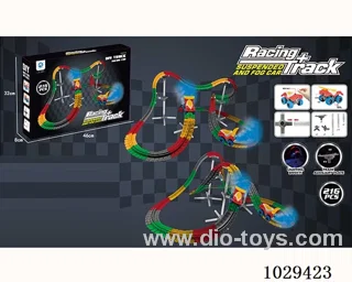 Spray car & variable track with Light stand include battery in color box