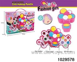 make-up toys in window box