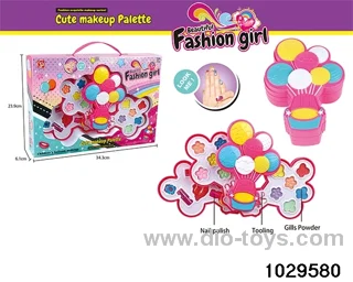 make-up toys in window box