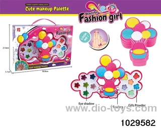 make-up toys in window box
