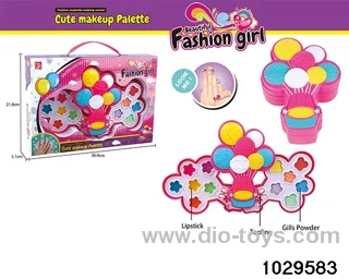 make-up toys in window box