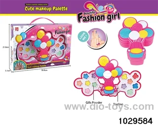 make-up toys in window box