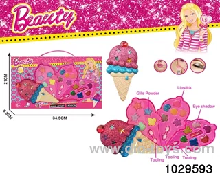 make-up toys in window box