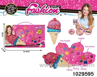 make-up toys in window box