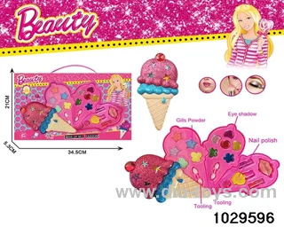 make-up toys in window box