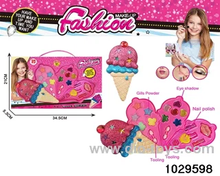 make-up toys in window box