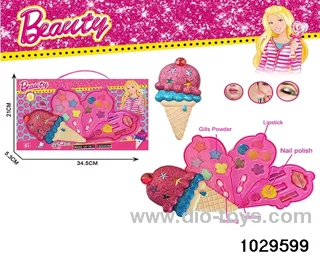 make-up toys in window box