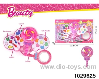 make-up toys in window box