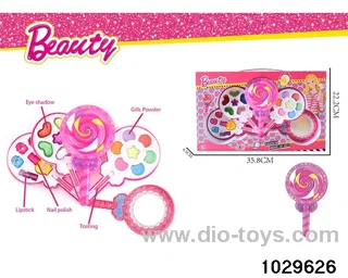 make-up toys in window box