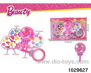 make-up toys in window box