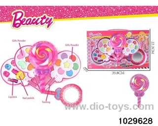 make-up toys in window box
