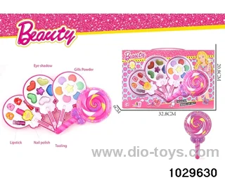 make-up toys in window box