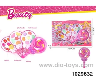 make-up toys in window box