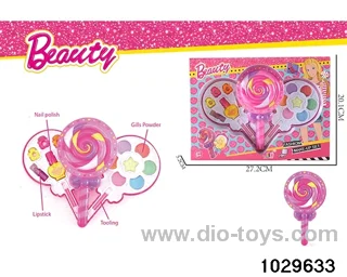 make-up toys in window box