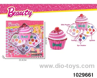 make-up toys in window box