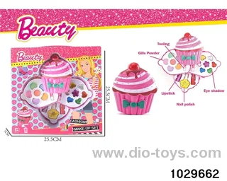 make-up toys in window box