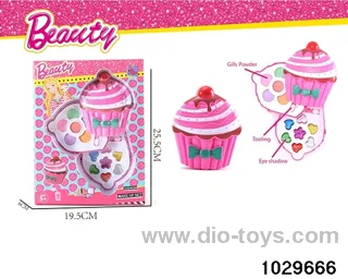 make-up toys in window box