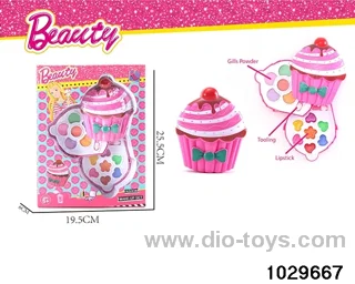 make-up toys in window box