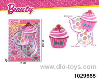 make-up toys in window box