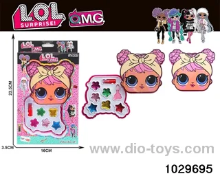 make-up toys in window box