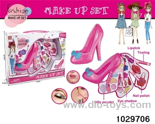 make-up toys in window box