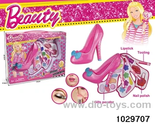 make-up toys in window box