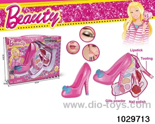 make-up toys in window box