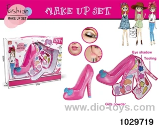 make-up toys in window box