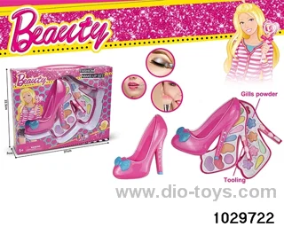 make-up toys in window box