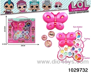 make-up toys in window box
