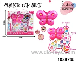 make-up toys in window box