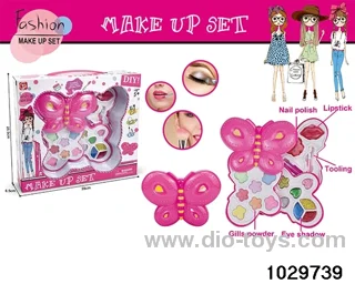 make-up toys in window box