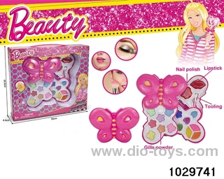 make-up toys in window box