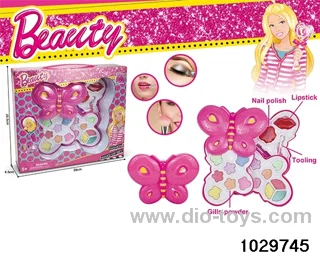 make-up toys in window box