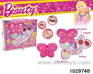 make-up toys in window box