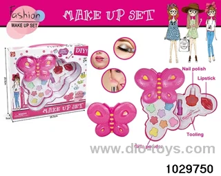 make-up toys in window box