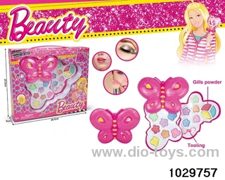 make-up toys in window box