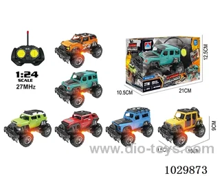 1:24 4ch RC car with light 6sets mixed loading not include battery