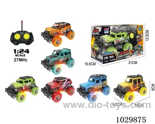 1:24 4ch RC car with light 6sets mixed loading not include battery