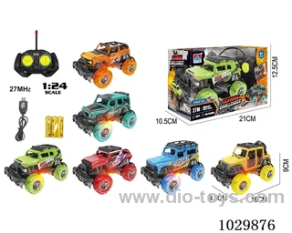 1:24 4ch RC car with light 6sets mixed loading in window box