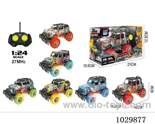 1:24 4ch RC car with light 6sets mixed loading not include battery