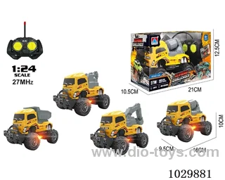 1:24 4ch RC car with light 4sets mixed loading not include battery
